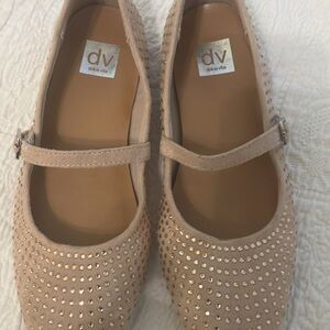 DV by Dolce Vita Kids Tan Studded Mary Jane Shoes